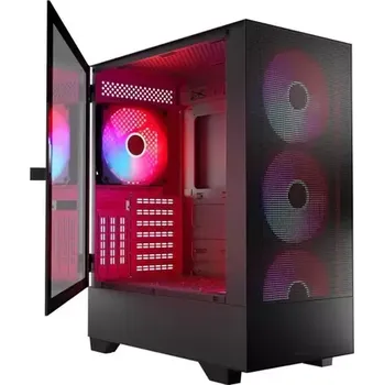 PC skříň MODECOM Siroco ARGB černá (AT-SIROCO-MG-10-00ARGB-0002)