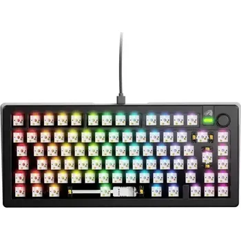 Klávesnice Glorious GMMK 3 75% barebone ISO černá (GLO-KB-GMMK3-75-BB-W-BLK-ISO)