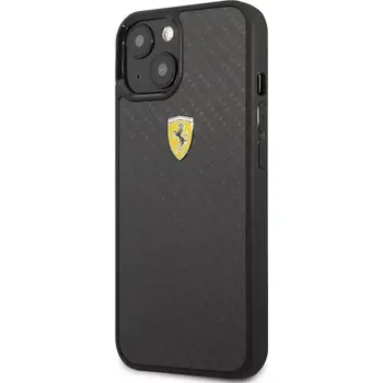 Pouzdro na mobilní telefon Ferrari Real Carbon Zadní Kryt pro Apple iPhone 13 mini černá (3666339025915)