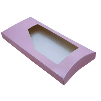 Dárková krabička Krabička na čokoládu růžová 16,5x8,5x1,7 cm