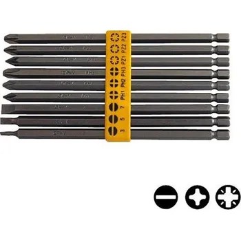 Příslušenství k nářadí IGM Silverline Sada extra dlouhých bitů 9ks, 125-SB08