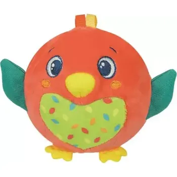 Clementoni BABY Plyšový míček Ptáček s chrastítkem (17683)