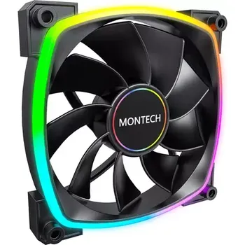PC ventilátor Montech RX140 PWM ARGB Reverse černá (RX140B)