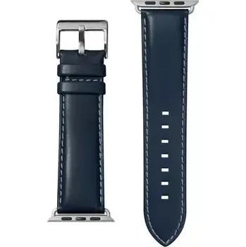 Řemínek na hodinky LAUT Oxford kožený řemínek pro Apple Watch 42 44 mm tmavě modrá (LAUT-AWL-OX-BL)