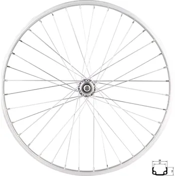 Náboj kola REMERX kolo zadní RMX 21, 507x21, stříbrné, náboj F80429