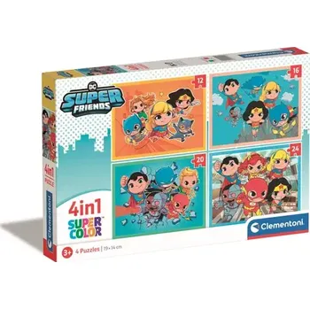 Puzzle Clementoni PUZZLE DC Super Friends 4v1 (21520)