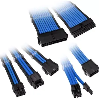 Počítačový zdroj Kolink Prodlužovací sada opletených kabelů Core Adept modrá (COREADEPT-EK-BLE)