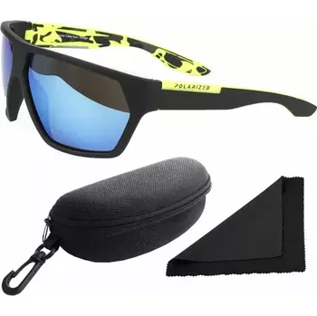 Sluneční brýle Polarized Brýle sluneční 261 - obroučky černá kamufláž - skla modrá zrcadlová (56.051)