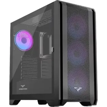 PC skříň PREYON Nest Windy+ ARGB černá (PRENWP04B)