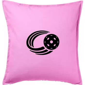 Polštář Florbal míček - Polštář 50x50 - 50x50 - Pouze potah ( Růžová )