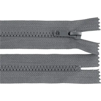Zip Kostěný zip No 5 délka 20 cm, barva 319 šedá ocelová