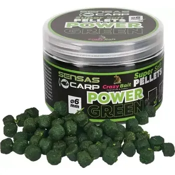 Sensas Pelety Super Soft Pellets Power Green 60g 6mm (45292)