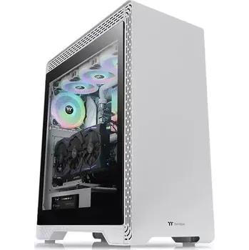 PC skříň THERMALTAKE S500 Tempered Glass Snow Edition bílá (CA-1O3-00M6WN-00)