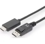 Digitus kabelový adaptér DisplayPort DP - HDMI typu A M - M 1.0 m (AK-340303-010-S)