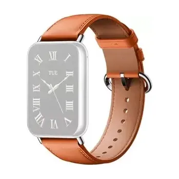 Řemínek na hodinky Xiaomi Náhradní řemínek Leather Quick Release Strap oranžová (BHR8002GL)