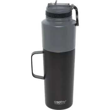 Láhev Asobu Twin Pack Bottle with Mug black 0.9 L + 0.6 L (TWP33 BLACK)