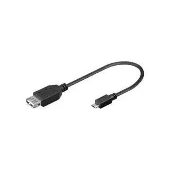 Kabel do PC PremiumCord USB redukce kabel USB A F - Micro USB M 20cm (8592220002459)