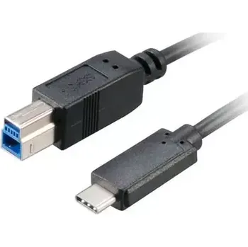 Kabel do PC AKASA USB-C 3.1 (M) - USB-B 3.1 (M) 1m černá (AK-CBUB28-10BK)