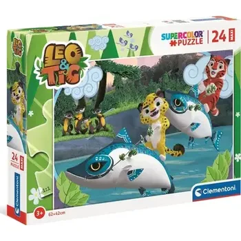Puzzle Clementoni PUZZLE Leo a Tig na vodě MAXI (24223)