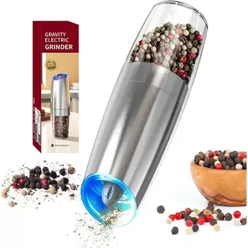 Kuchyňská sůl UG Grill Elektrický mlýnek na pepř a sůl NerezGravity2 (37420)