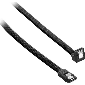 Kabel do PC CableMod ModMesh Pravoúhlý SATA 3 Kabel 30cm - černá (CM-CAB-RSAT-N30KK-R)