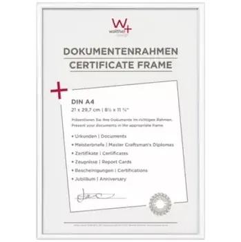 Rám na obraz Walther New Lifestyle 21x29.7 Plastový foto rám bílá (KV130W)