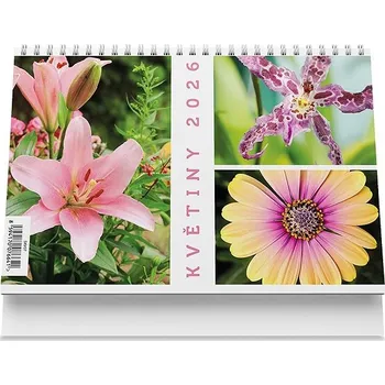 Diář VIKPAP Květiny 2026, 22 × 14,8 cm