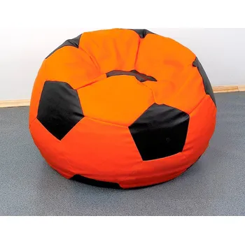 Taburet Sedací vak - míč 80 cm - oranžová + černá