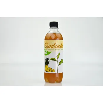 Limonáda Kombucha bílý čaj s příchutí ananasu BIO - Stevikom 500ml