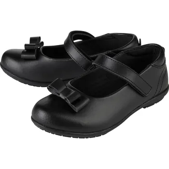 Dívčí baleríny Dívčí kožené baleríny (černá matná, 31)