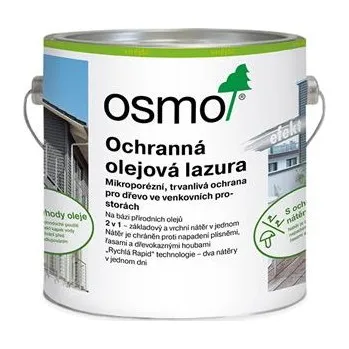 barva a nátěr na dřevo Osmo 1140 Lazura, Achát stříbrný 2,5 l