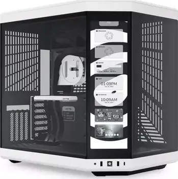 PC skříň Hyte Y70 Touch černo-bílá (CS-HYTE-Y70-BW-L)