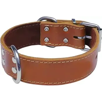 Obojek pro psa Huhubamboo Mastná kůže - obojek hnědá (353000)