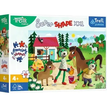Trefl - Puzzle - Super Shape XXL Treflíci na koňské farmě (50031)
