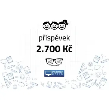 Dárkový potravinový koš Dárkový certifikát Počítače dětem v hodnotě 2.700 Kč/Pomoc rodinám v nouzi/Digitální gramotnost (PCdetem2700)