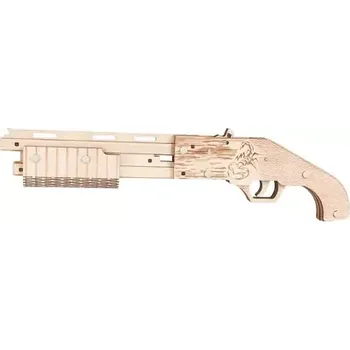3D puzzle Woodcraft Dřevěné 3D puzzle Zbraň na gumičky Mossberg (XJ-G005)