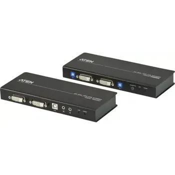 KVM přepínač ATEN Extender PC-konzole Dual DVI až 60m (CE-604)