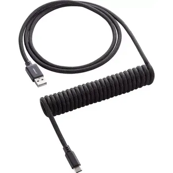 Kabel do PC CableMod Classic Coiled Keyboard Cable USB-C - USB-A 1.5m Midnight Black (CM-CKCA-CK-KK150KK-R)