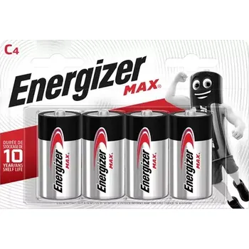 Energizer MAX C 4pack 1.5V alkalické (EU023)