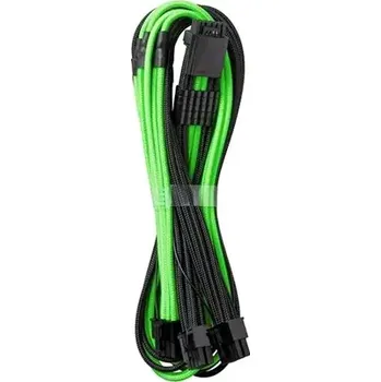 Kabel do PC CableMod PRO ModMesh 8-Pin PCIe Trojtý prodlužovací kabel 60 cm - černo-zelená (CM-PCSR-16P3-N60KKLG-5PK-R)