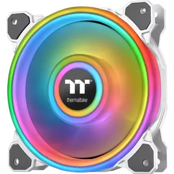 PC ventilátor THERMALTAKE Riing Quad 12 RGB Radiator bílá (CL-F100-PL12SW-C)