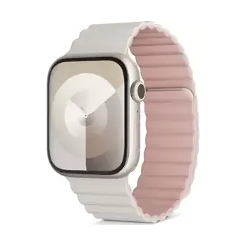 Řemínek na hodinky Epico Magnetický pásek pro Apple Watch 42/44/45mm šedo-růžová (63418101900003)