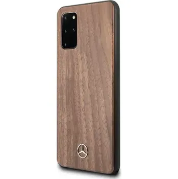 Pouzdro na mobilní telefon Mercedes Wood Kryt pro Samsung Galaxy S20+ hnědá (3700740473634)