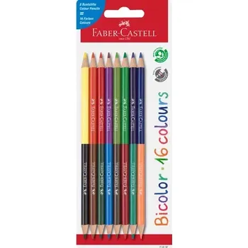 Kresba FABER-CASTELL Bicolor - Pastelky - papírová krabička 8 ks (116197)