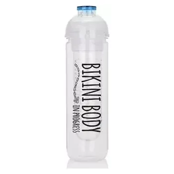 Láhev XD Design Láhev na vodu a ovoce Bikini Body 500ml modrá (P436.815-BIK)