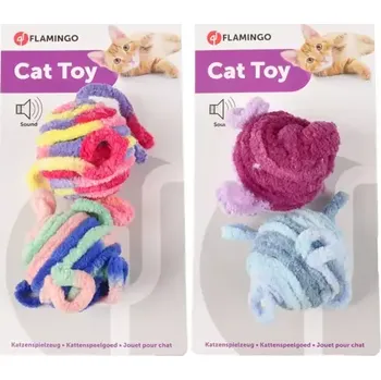 Hračka pro kočku Flamingo Hrací uzlíky 4.5 cm (347905)