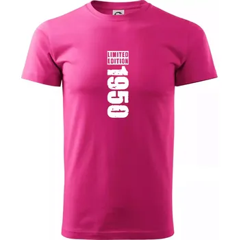 Pánská móda Limited edition 1950 pruh - Klasické pánské triko vyšší gramáže - XL ( Purpurová )