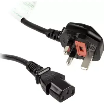 Napájecí kabel Kolink Síťový kabel Anglie (typ G) do zástrčky IEC C13 - 1.2 m černá (KKTP012UK)