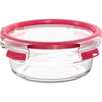 Dóza na potraviny Emsa ClipClose Skleněná krabička na potraviny 0.6 l červená (600736)