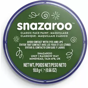 Speciální výtvarná barva SNAZAROO Barva na obličej Tmavě zelená 18ml (149234)